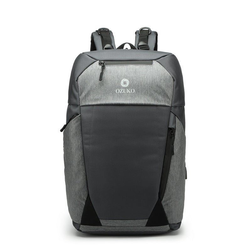 ozuko new waterproof college student backpack 15.6 inch business backpack college student Oxford cloth computer bag