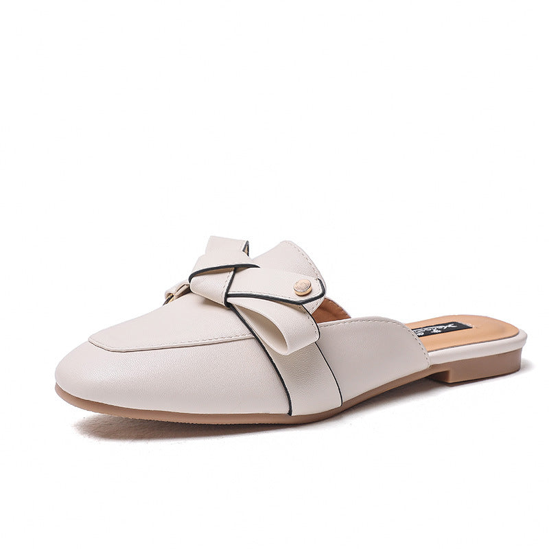 No heel lazy Baotou half-slippers women's outerwear fashion flat all-match net red sandals slip-on single shoes summer