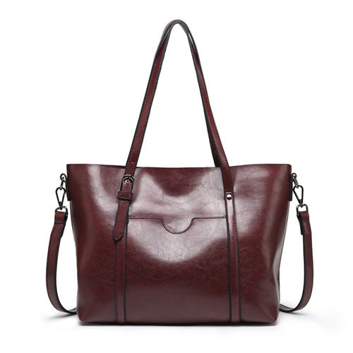 European and American trendy bags, new retro tote bags, 2023 new handbags, single shoulder crossbody large bags, foreign trade women's bags