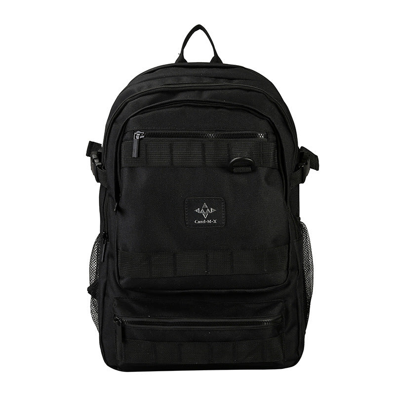 2023 New Backpack Men's Trendy Brand Fashion Trend Personality High School Student School Bag Korean Version Versatile Couple Backpack