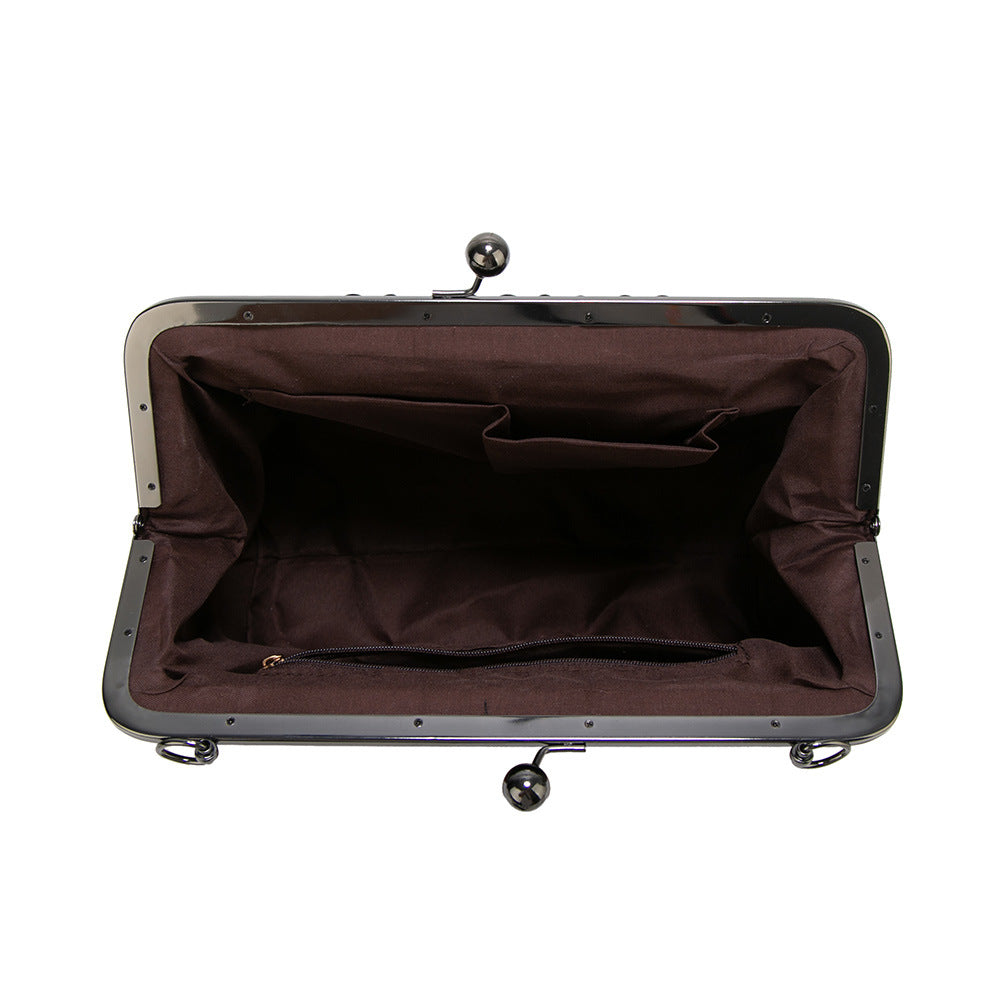 Factory ready-made women's bags 2023 new women's handbags fashion crossbody clip bag European and American Spanish women's bags trendy