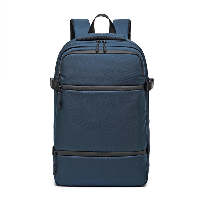 Ozuko new backpack men's business computer bag Korean style casual middle school student bag travel waterproof backpack