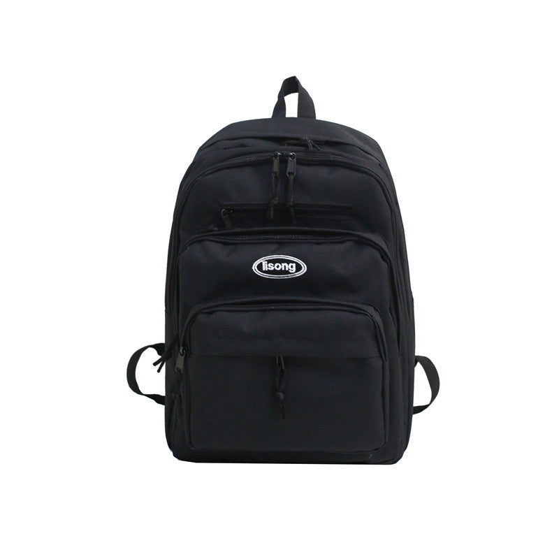 ins school bag female college student Korean style high school vintage sense large capacity campus backpack computer bag waterproof backpack