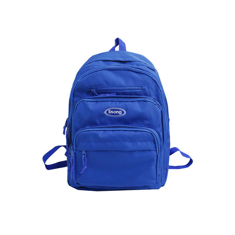 ins school bag female college student Korean style high school vintage sense large capacity campus backpack computer bag waterproof backpack