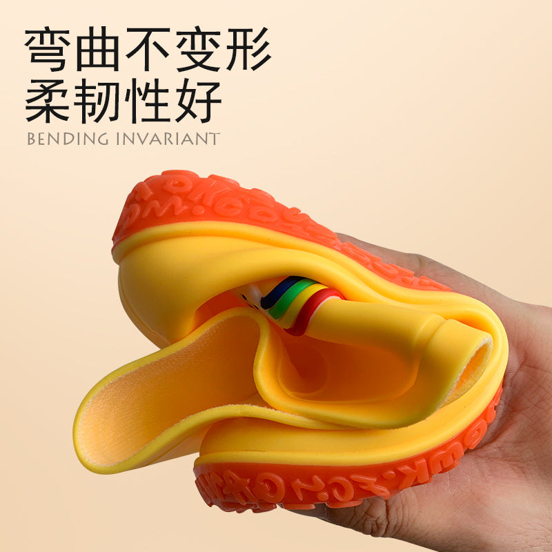 Children's rain boots women's fleece warm detachable water shoes non-slip waterproof rain boots young children's baby boy boots