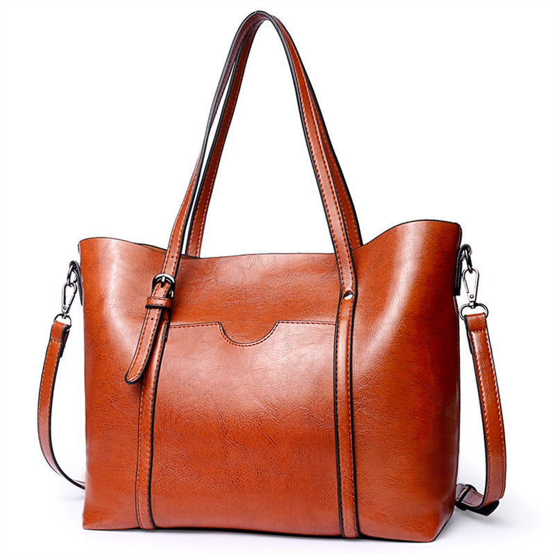 European and American trendy bags, new retro tote bags, 2023 new handbags, single shoulder crossbody large bags, foreign trade women's bags