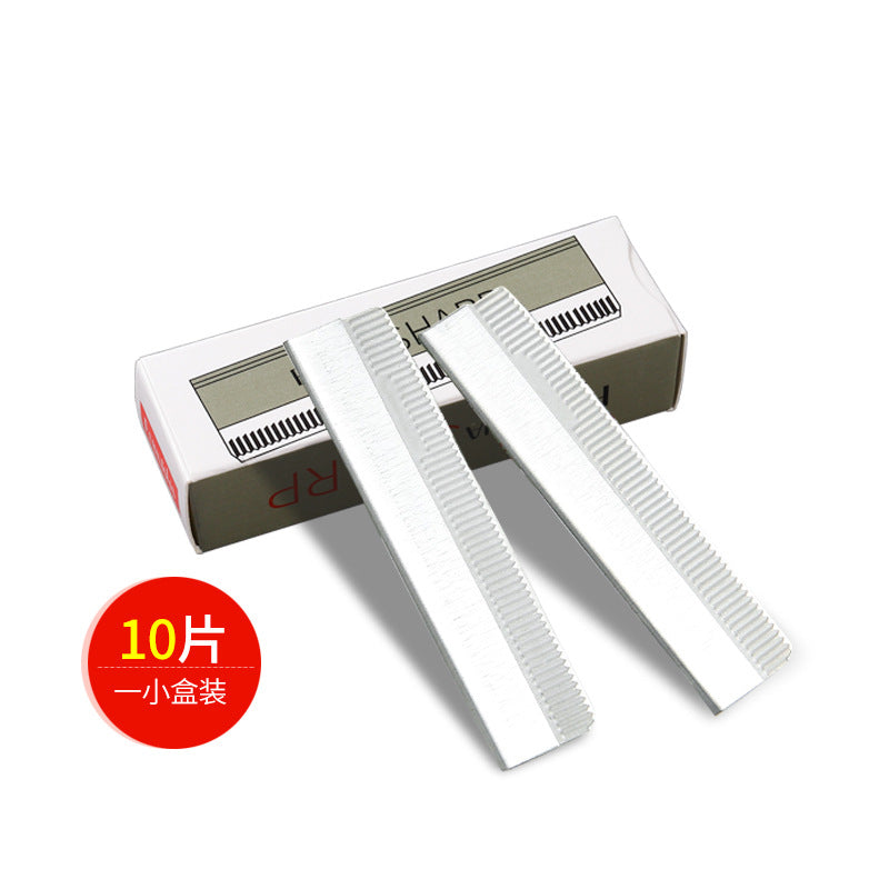 10 pieces of decorative eyebrow blades, eyebrow razors, corrugated blades, disposable eyebrow trimming blades, embroidery hairdressing tools