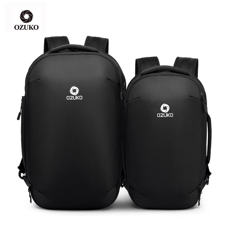 ozuko new travel backpack trendy business computer bag outdoor multifunctional simple men's backpack
