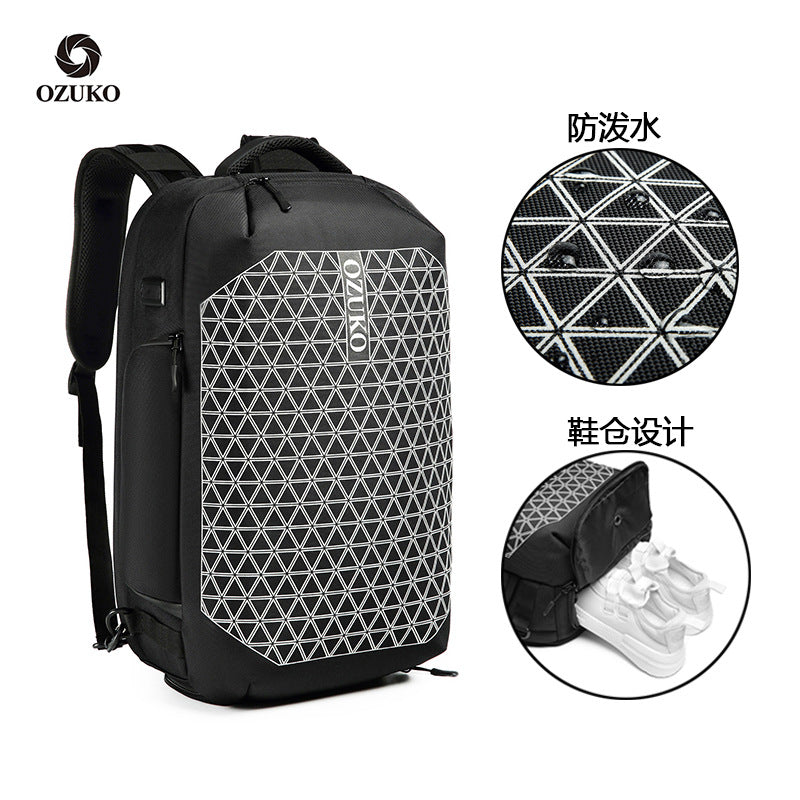 2021 New Men's Backpack Large Capacity Student Bag Multifunctional Backpack Men's Business Computer Backpack