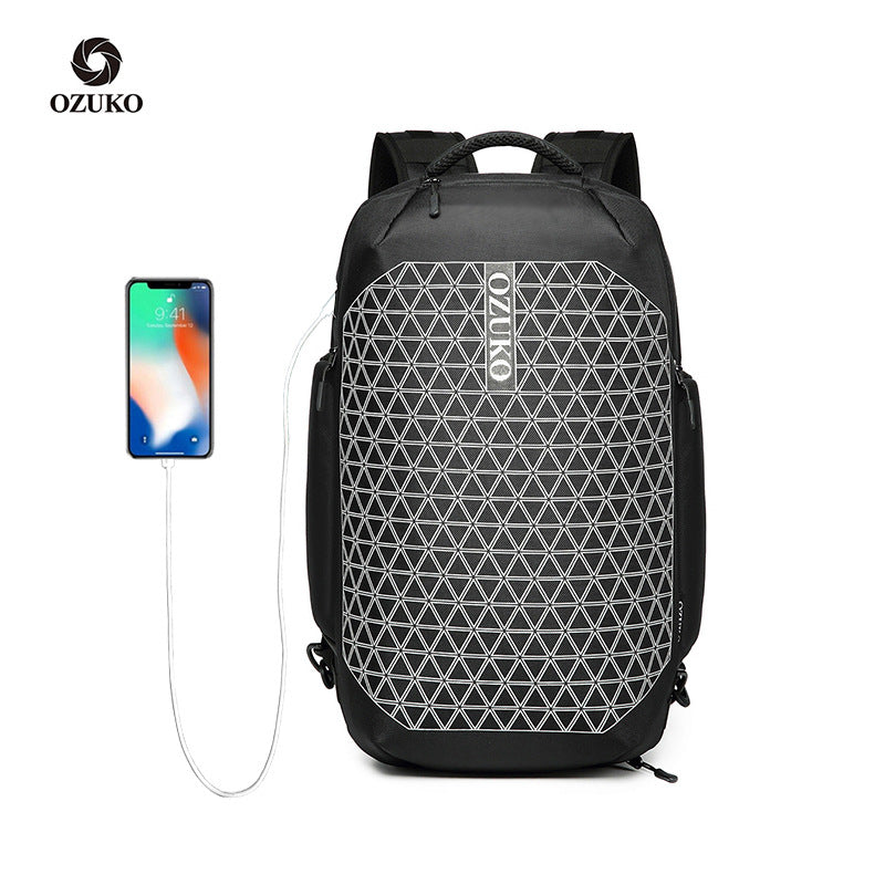 2021 New Men's Backpack Large Capacity Student Bag Multifunctional Backpack Men's Business Computer Backpack