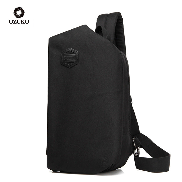 ozuko new chest bag men's sports casual shoulder bag men's single shoulder crossbody small bag factory direct sale