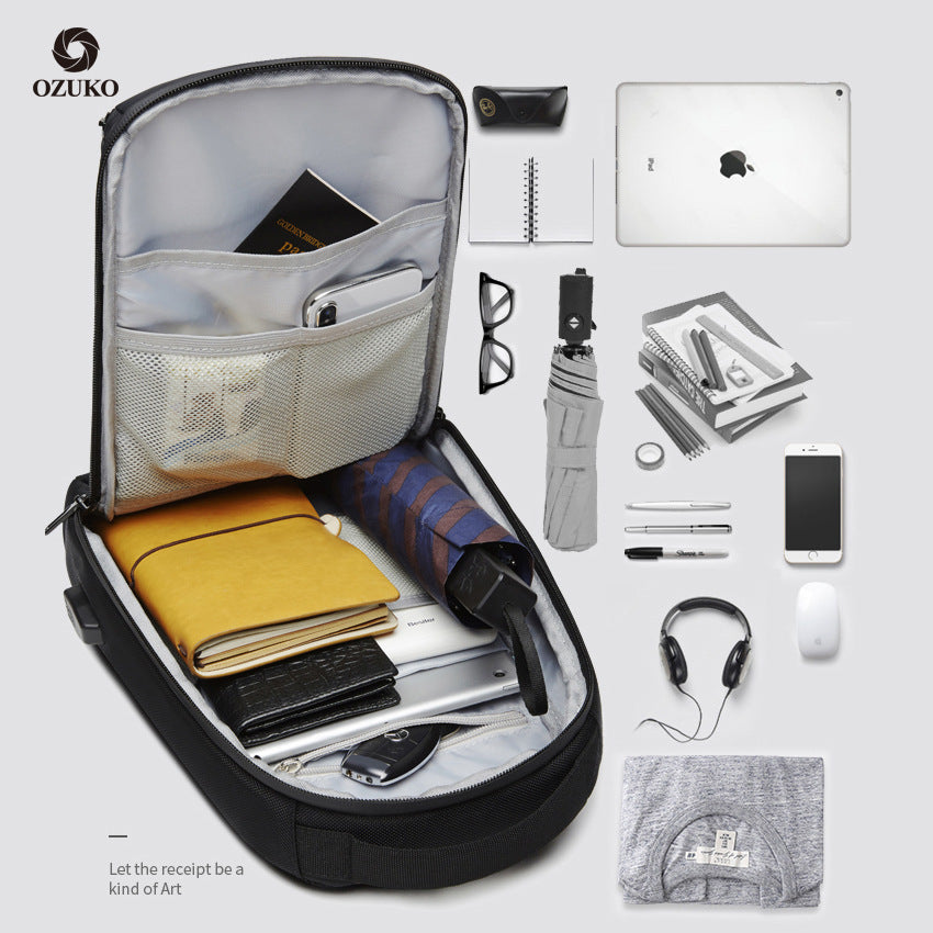ozuko spot wholesale cross-body shoulder bag sports casual men's shoulder bag outdoor fashion trend chest bag for men