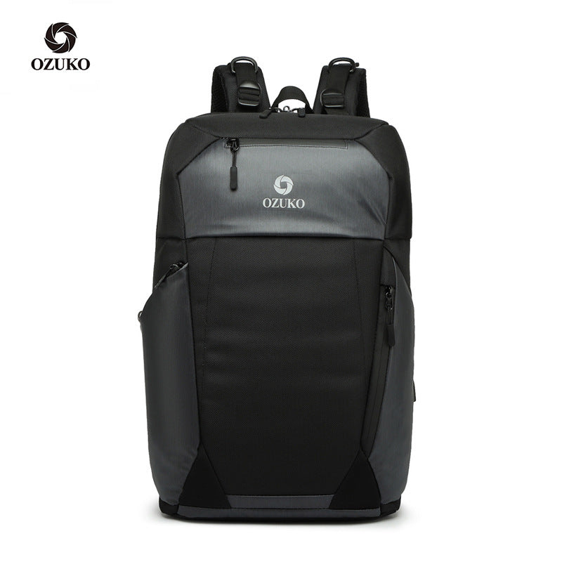 ozuko new waterproof college student backpack 15.6 inch business backpack college student Oxford cloth computer bag