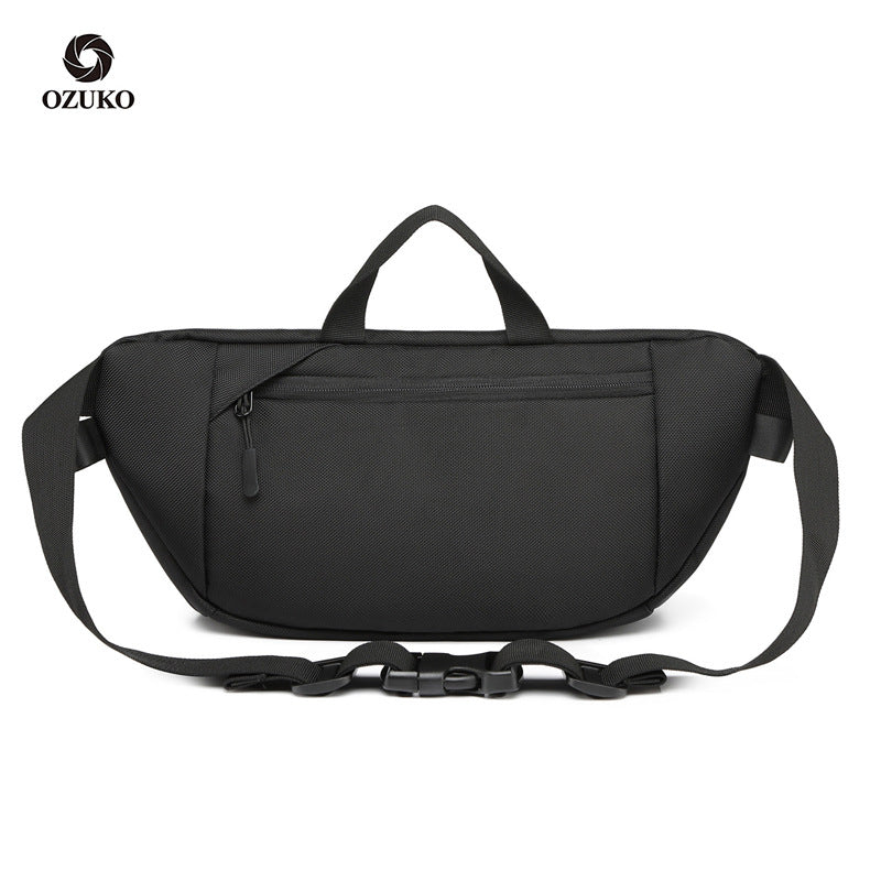 ozuko new camouflage mobile phone waist bag men's fashion sports shoulder bag men's trendy casual crossbody bag chest bag