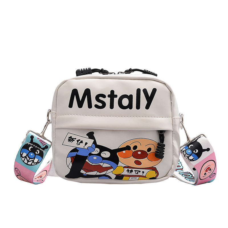 Fashionable and cute printed small bag for women 2020 autumn and winter new trendy Korean version student fashion wideband single shoulder crossbody bag