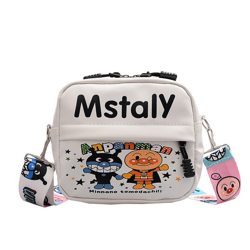 Fashionable and cute printed small bag for women 2020 autumn and winter new trendy Korean version student fashion wideband single shoulder crossbody bag