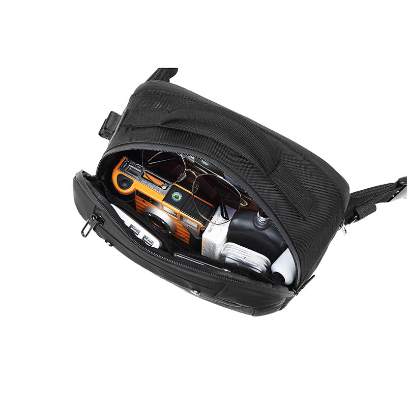 Ozuko's new large-capacity waist bag men's outdoor multi-functional camouflage chest bag tactical storage men's crossbody bag