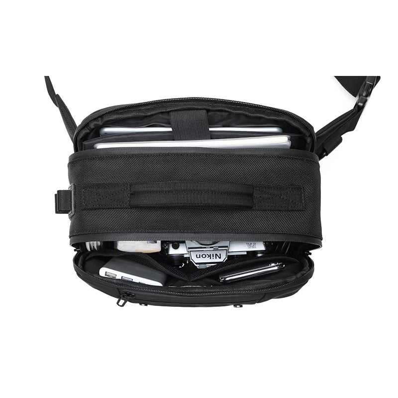 Ozuko's new large-capacity waist bag men's outdoor multi-functional camouflage chest bag tactical storage men's crossbody bag