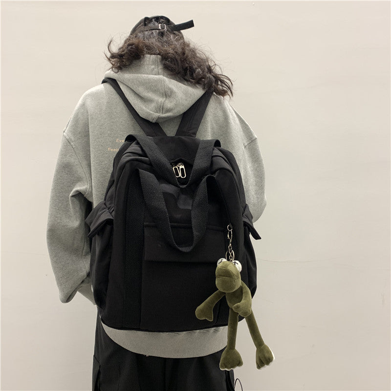 双肩包男生轻便大容量旅行背包时尚潮流休闲背包大学生校园书包女