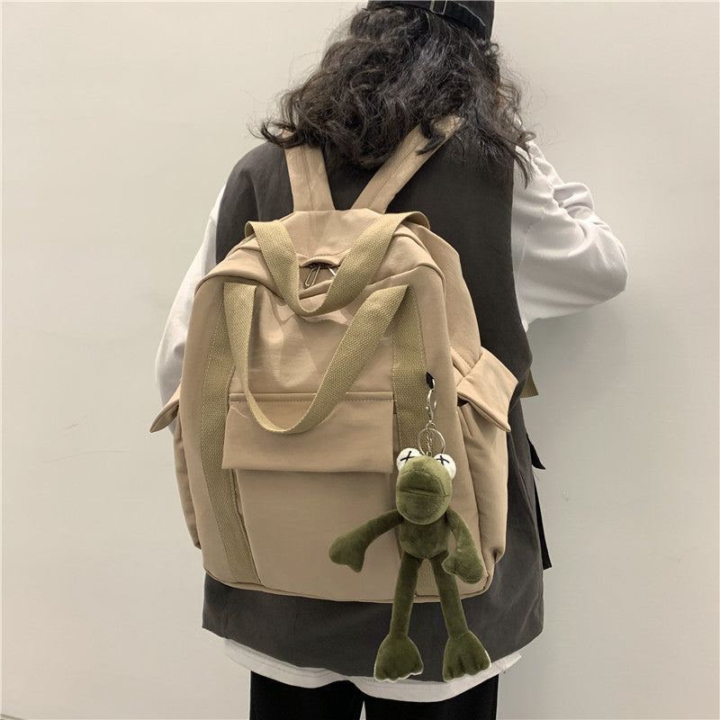 双肩包男生轻便大容量旅行背包时尚潮流休闲背包大学生校园书包女