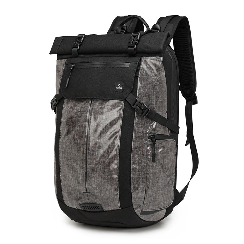 ozuko Korean style men's backpack sports trendy brand computer backpack notebook business waterproof multi-functional travel bag