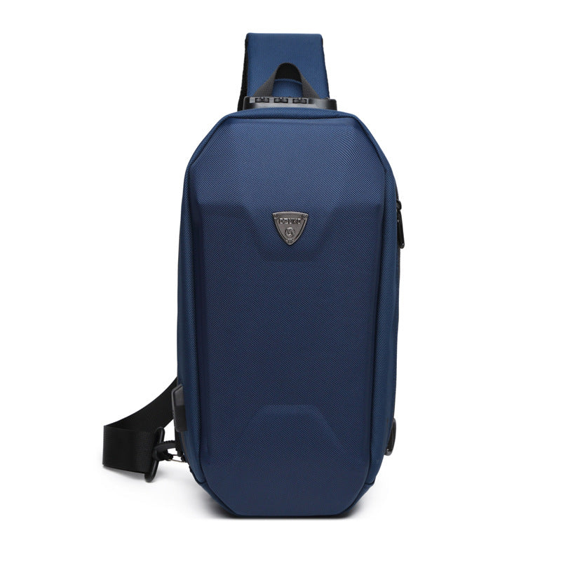 ozuko new boys hard shell chest bag outdoor cycling men's crossbody bag sports waterproof crossbody bag for men