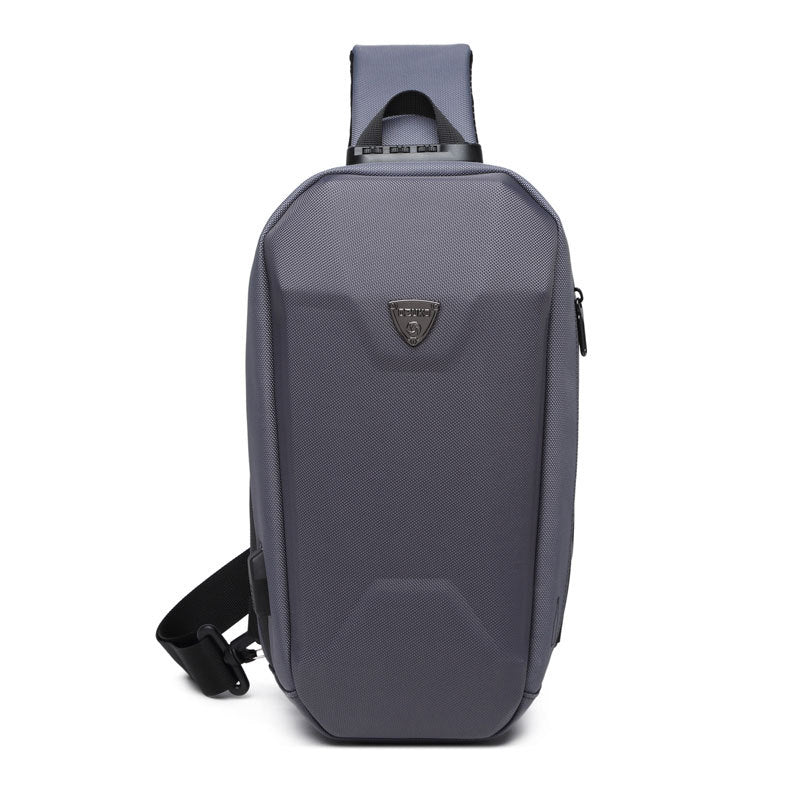 ozuko new boys hard shell chest bag outdoor cycling men's crossbody bag sports waterproof crossbody bag for men