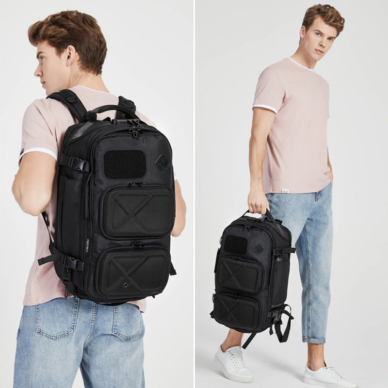 Ozuko outdoor backpack men's multifunctional short-distance travel bag large capacity waterproof men's backpack