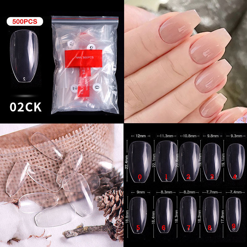 Cross-border nail manicure French style full patch half patch fake nail patch handmade wear manicure factory wholesale