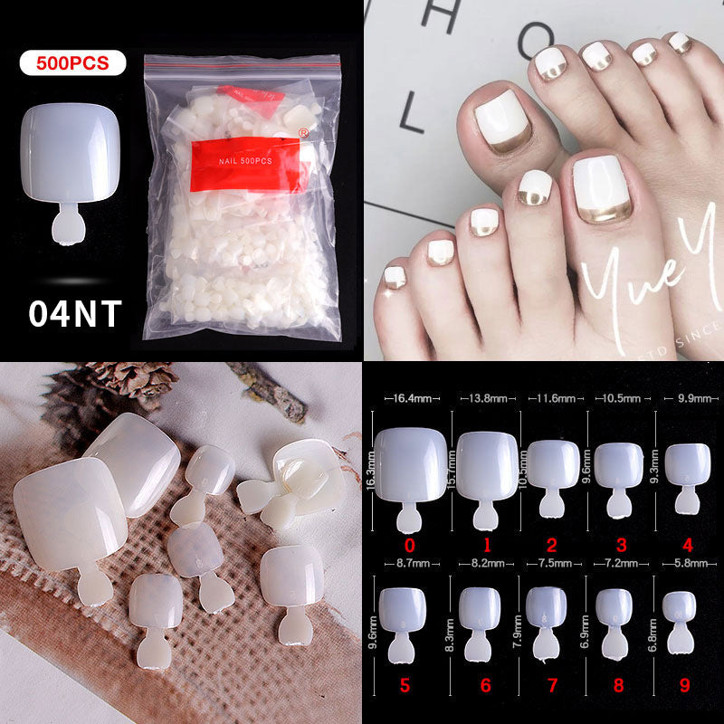 Cross-border nail manicure French style full patch half patch fake nail patch handmade wear manicure factory wholesale