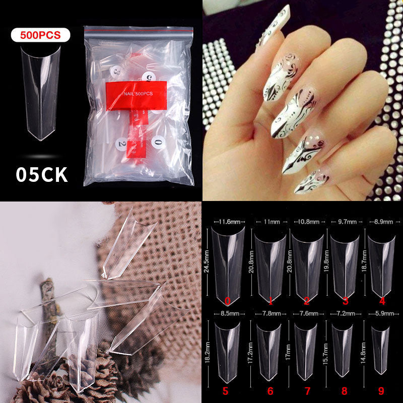Cross-border nail manicure French style full patch half patch fake nail patch handmade wear manicure factory wholesale