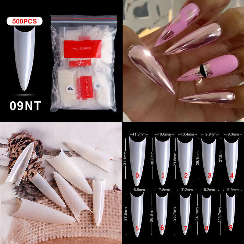 Cross-border nail manicure French style full patch half patch fake nail patch handmade wear manicure factory wholesale