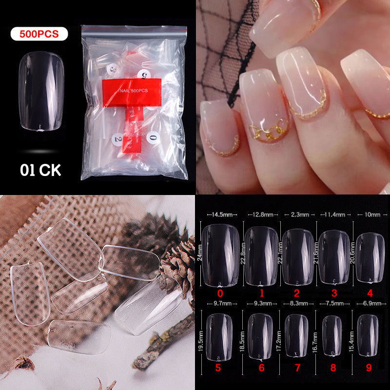 Cross-border nail manicure French style full patch half patch fake nail patch handmade wear manicure factory wholesale