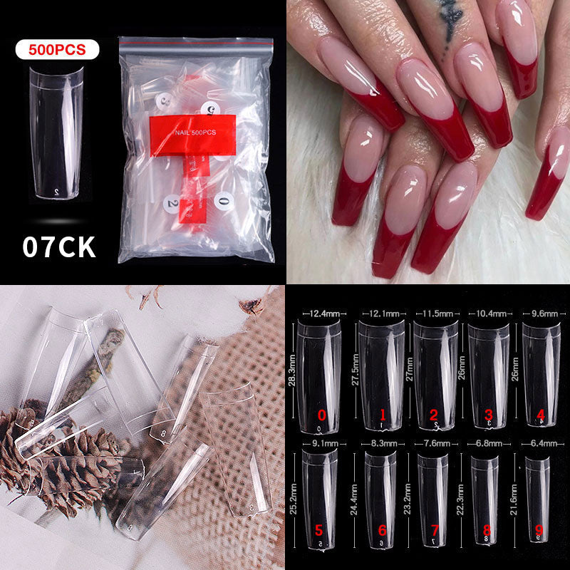 Cross-border nail manicure French style full patch half patch fake nail patch handmade wear manicure factory wholesale