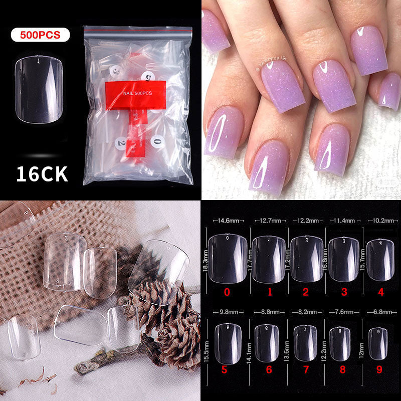 Cross-border nail manicure French style full patch half patch fake nail patch handmade wear manicure factory wholesale