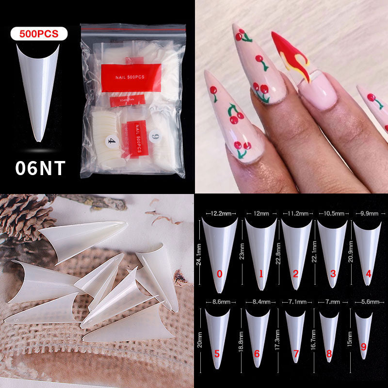 Cross-border nail manicure French style full patch half patch fake nail patch handmade wear manicure factory wholesale