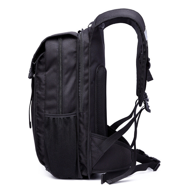 Ozuko New Backpack Male Student Backpack Oxford Cloth Waterproof Casual Large Capacity Computer Bag Logo