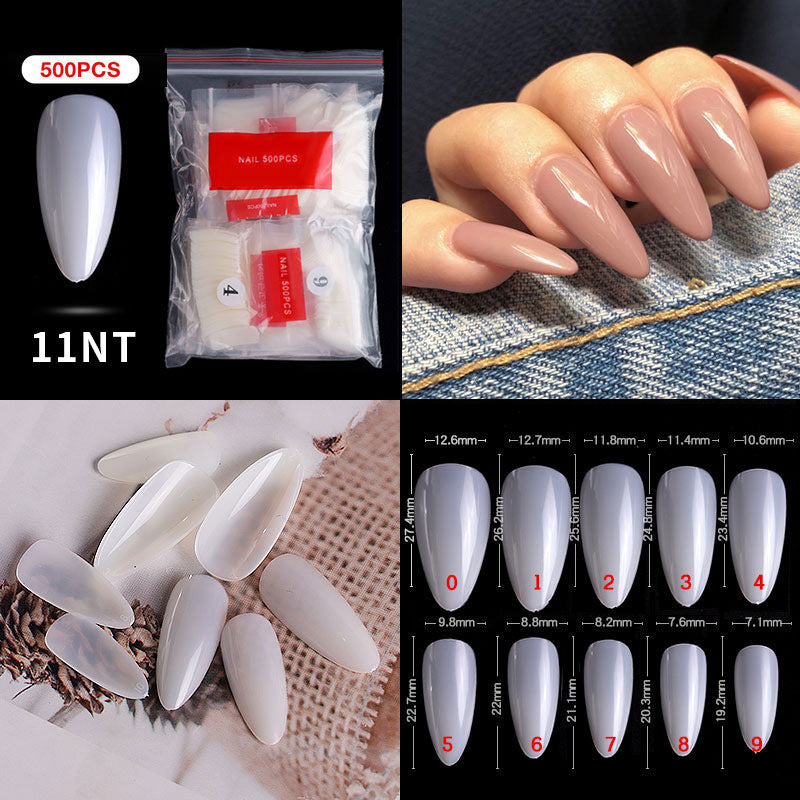 Cross-border nail manicure French style full patch half patch fake nail patch handmade wear manicure factory wholesale