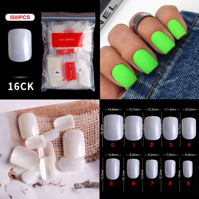 Cross-border nail manicure French style full patch half patch fake nail patch handmade wear manicure factory wholesale