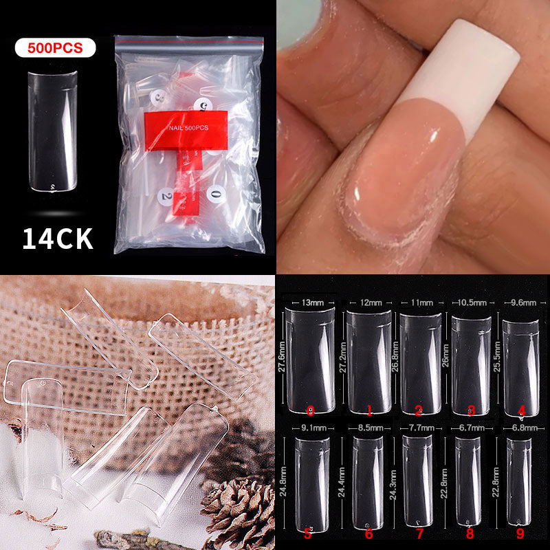 Cross-border nail manicure French style full patch half patch fake nail patch handmade wear manicure factory wholesale