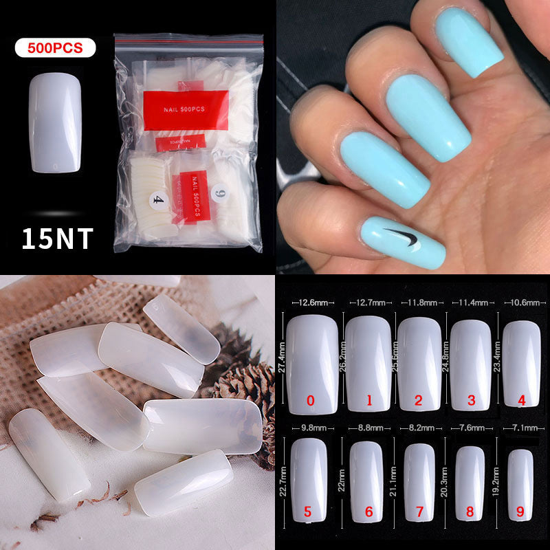 Cross-border nail manicure French style full patch half patch fake nail patch handmade wear manicure factory wholesale