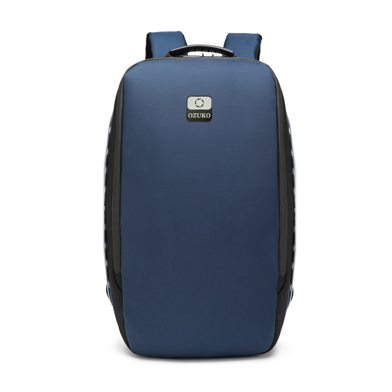 ozuko new business computer bag usb waterproof anti-theft men's backpack outdoor leisure student school bag