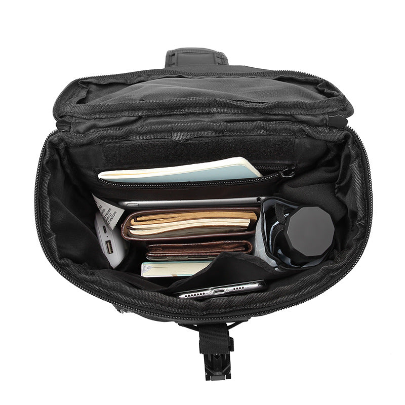 Ozuko new men's cross-body bag casual usb men's chest bag trendy brand waterproof chest bag men's cross-body chest bag
