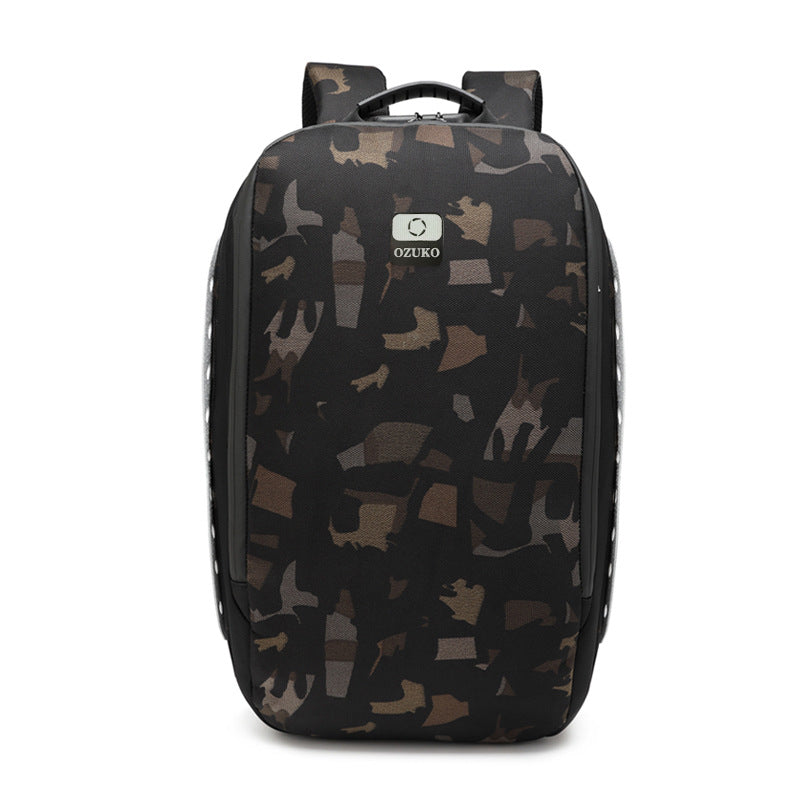 ozuko new business computer bag usb waterproof anti-theft men's backpack outdoor leisure student school bag