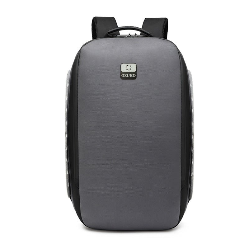 ozuko new business computer bag usb waterproof anti-theft men's backpack outdoor leisure student school bag
