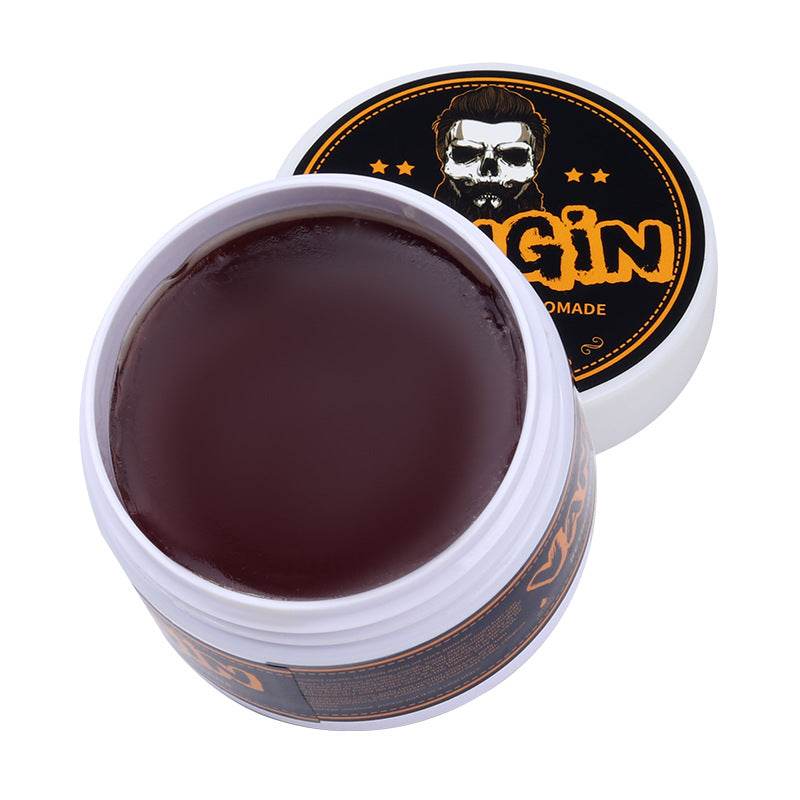 Factory direct sales skull retro head oil hair wax big back head oil head cream hair mud moisturizing styling for men