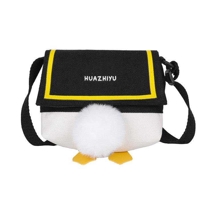 Duck butt bag 2020 new trendy summer girly canvas crossbody bag ins cute literary shoulder bag