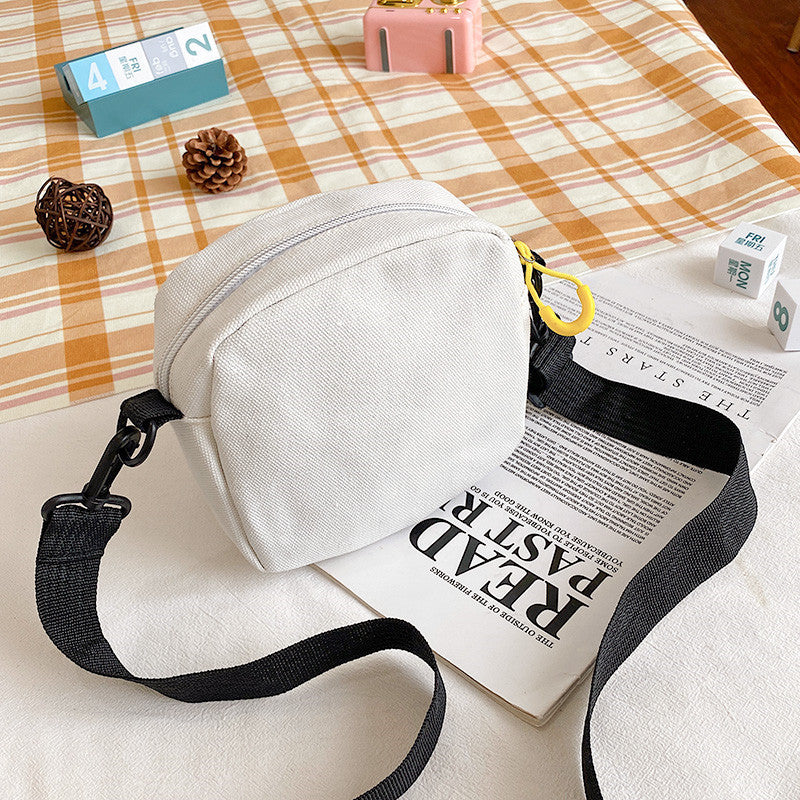 Japanese Harajuku chic cute cartoon canvas bag vintage girl crossbody bag Korean ins soft girl small bag