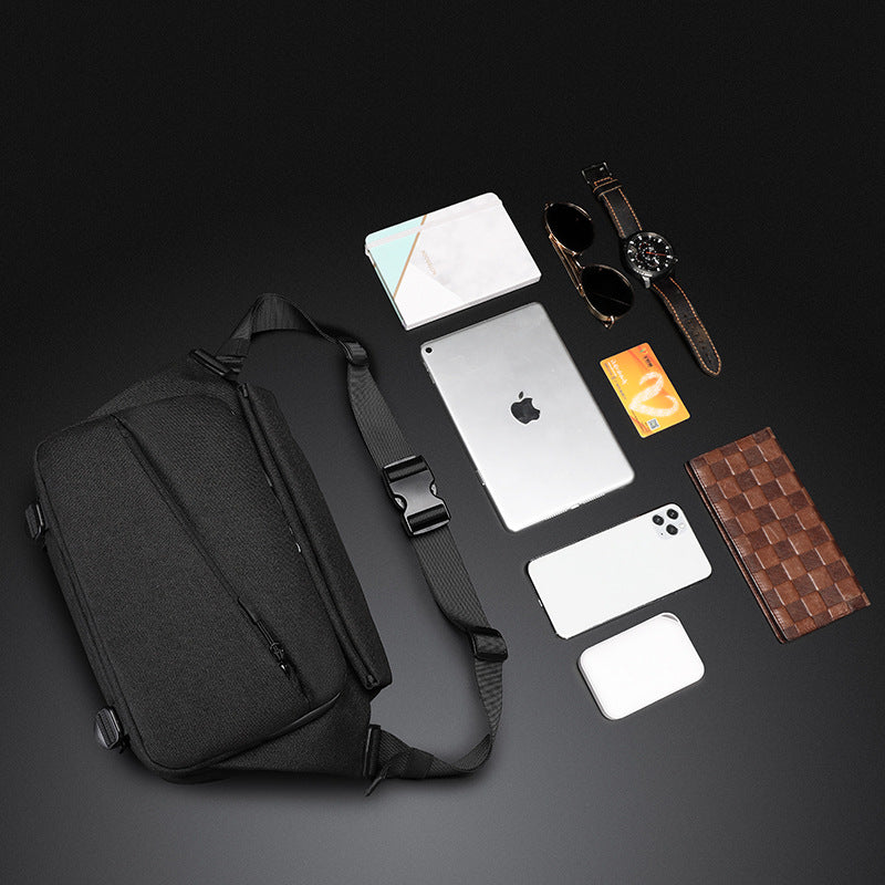 Ozuko new men's messenger bag functional trendy brand shoulder bag men's sports waterproof men's crossbody bag large capacity