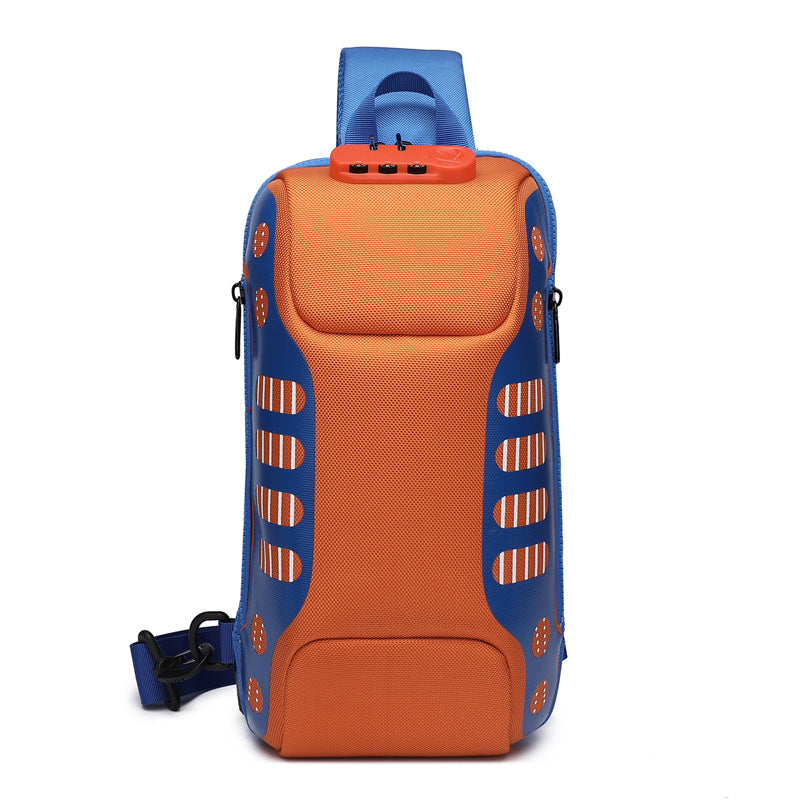 ozuko new waterproof men's chest bag trendy fashion cross-shoulder bag men's sports trendy brand business chest bag wholesale